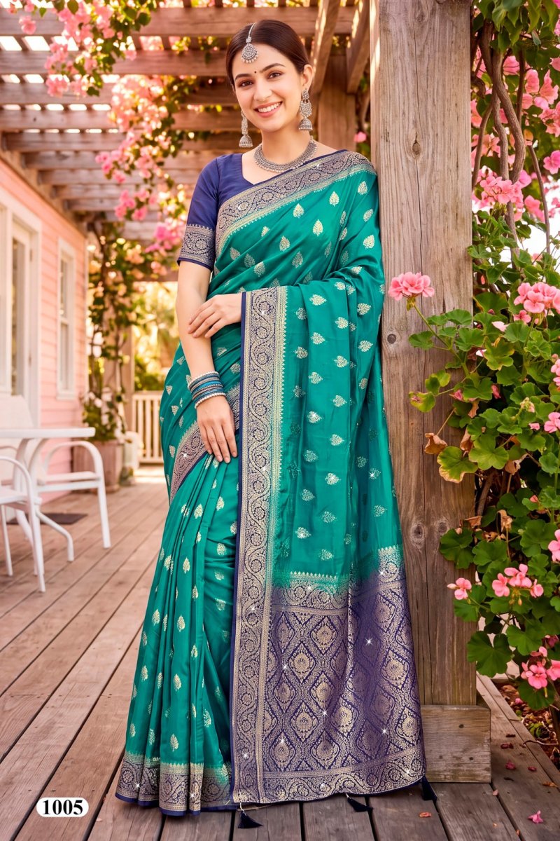 Noor Saroski Vol 1 By Saroj Fendy Satin Silk Saree 